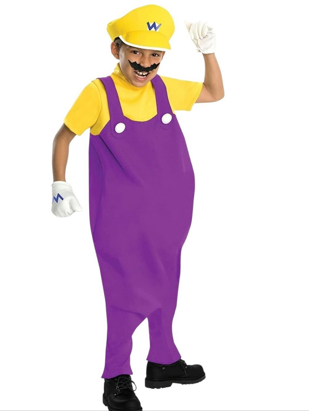 Super Mario Bros Wario Costume – Boy's Size  10 - 12